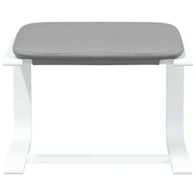 Chaise de relaxation avec repose-pied Gris clair Tissu