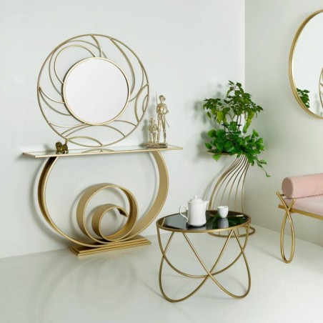 Meuble d'Entrée Alexandra House Living Doré 33 x 80 x 120 cm