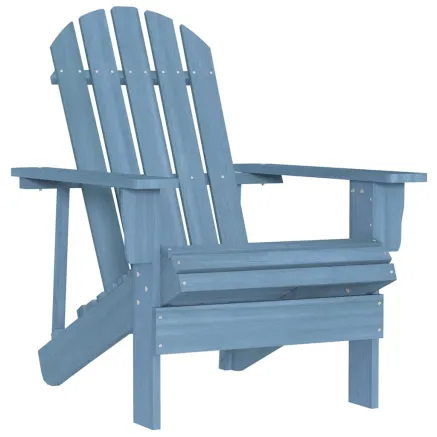 Chaise de jardin Adirondack bois de sapin massif bleu