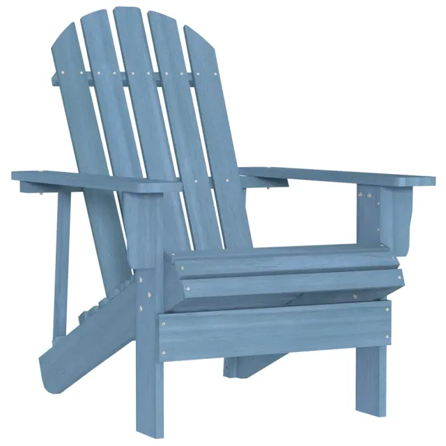 Chaise de jardin Adirondack bois de sapin massif bleu