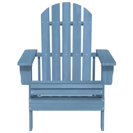 Chaise de jardin Adirondack bois de sapin massif bleu 2