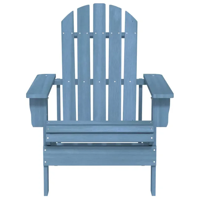 Chaise de jardin Adirondack bois de sapin massif bleu
