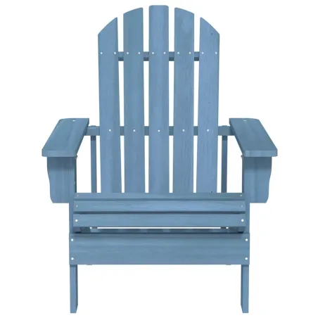Chaise de jardin Adirondack bois de sapin massif bleu