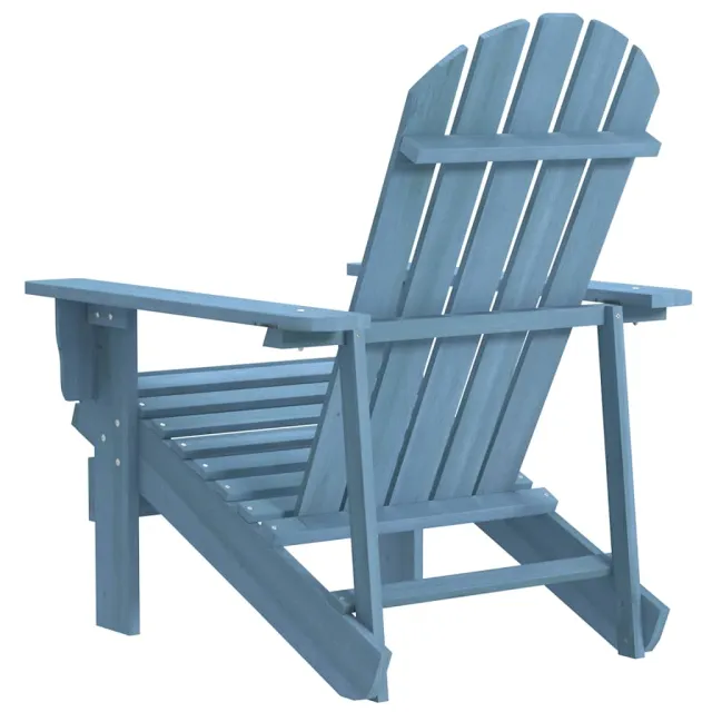 Chaise de jardin Adirondack bois de sapin massif bleu