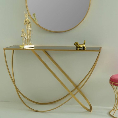 Meuble d'Entrée Alexandra House Living Doré 40 x 79 x 120 cm