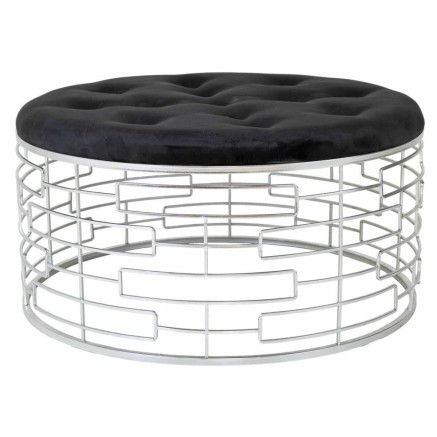 Banqueta Alexandra House Living Oro Metal Esponja Madera MDF 91 x 47 x