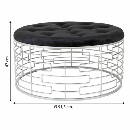 Banqueta Alexandra House Living Oro Metal Esponja Madera MDF 91 x 47 x 2