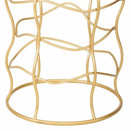 Table d'appoint Alexandra House Living Or Métal 46 x 60 x 46 cm 2