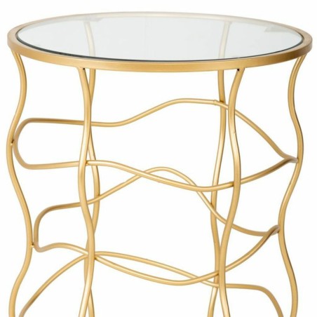 Table d'appoint Alexandra House Living Or Métal 46 x 60 x 46 cm