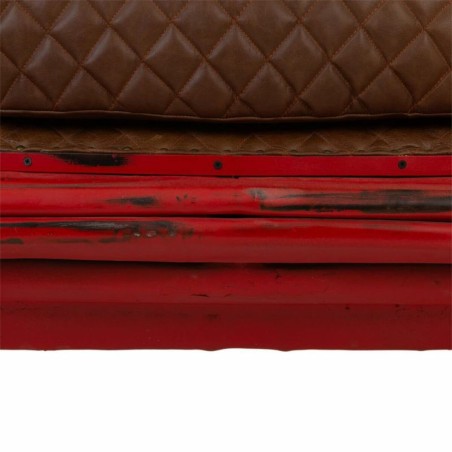 Divano Alexandra House Living Marrone Rosso Macchina 68 x 68 x 157 cm