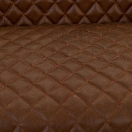 Divano Alexandra House Living Marrone Rosso Macchina 68 x 68 x 157 cm