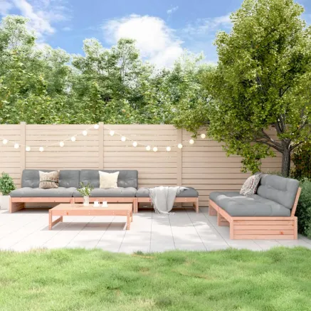 Salon de jardin 6 pcs bois massif douglas