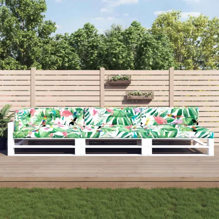 Coussins de palette lot de 7 multicolore tissu