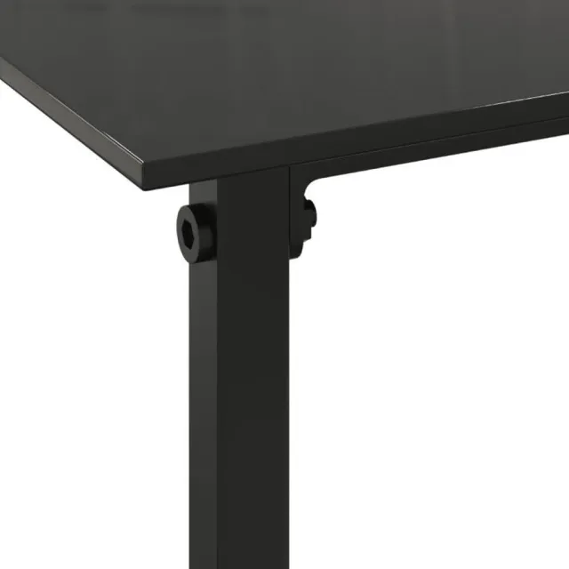 Mobilier d'extérieur 4 pcs avec coussins Résine tressée Noir
