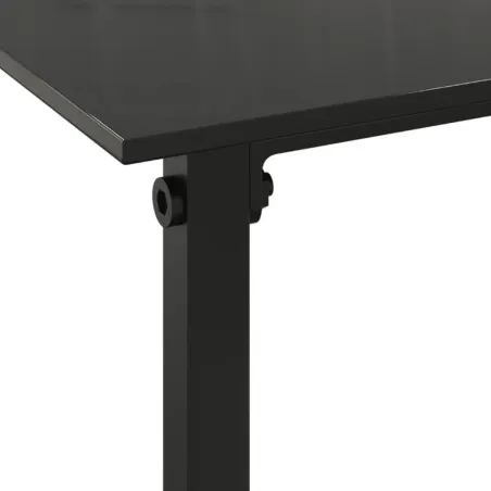 Mobilier d'extérieur 4 pcs avec coussins Résine tressée Noir