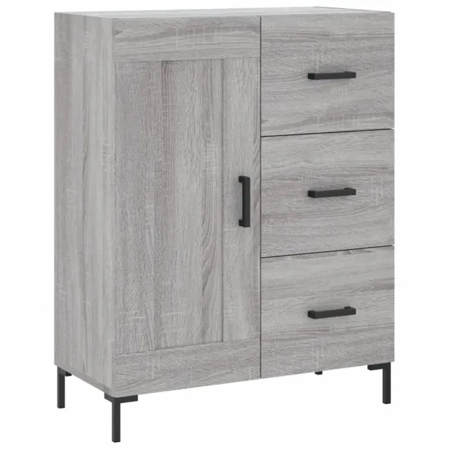 Buffet haut Sonoma gris 69,5x34x180 cm Bois d'ingénierie