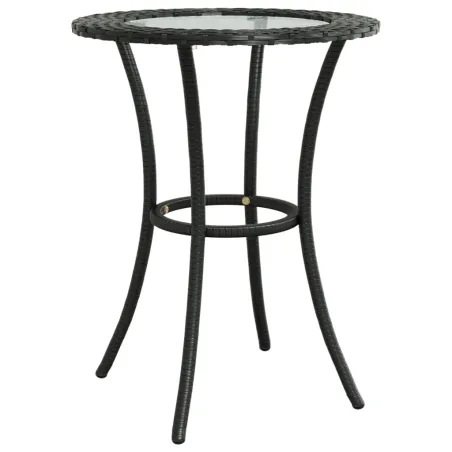 Ensemble de canapés en L 2pcs avec coussins Noir Résine tressée