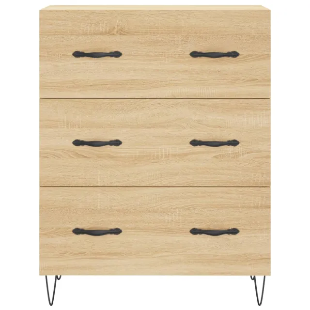 Buffet haut Chêne sonoma 69,5x34x180 cm Bois d'ingénierie