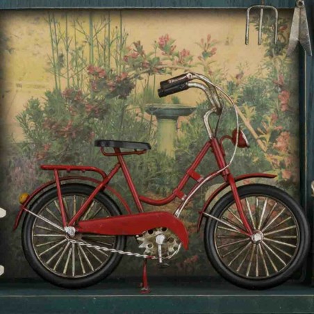Wandgarderobe Alexandra House Living Metall Holz MDF Fahrrad 11 x 37 x