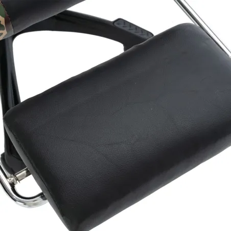 Fauteuil de jeux vidéo repose-pied Noir/camouflage Similicuir