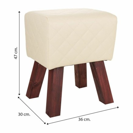 Kruk Alexandra House Living PVC Hout MDF 30 x 47 x 36 cm 2
