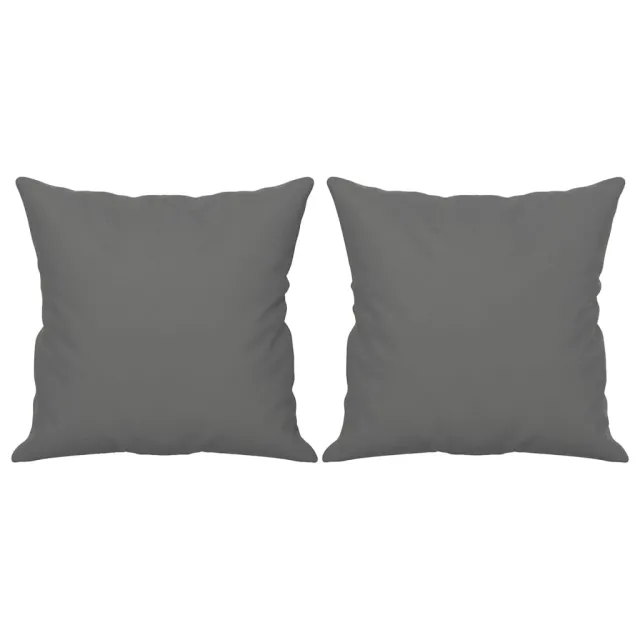 Canapé 3 places avec oreillers gris foncé 180 cm