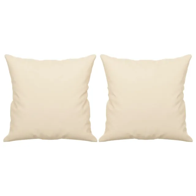 Canapé 3 places avec oreillers beige 180 cm tissu microfibre