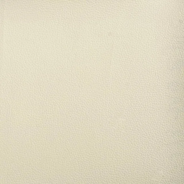 Fauteuil avec repose-pied Crème 60 cm Similicuir