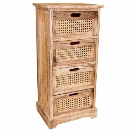 Ladenkast Alexandra House Living Riet Paulownia hout 29 x 75 x 35 cm