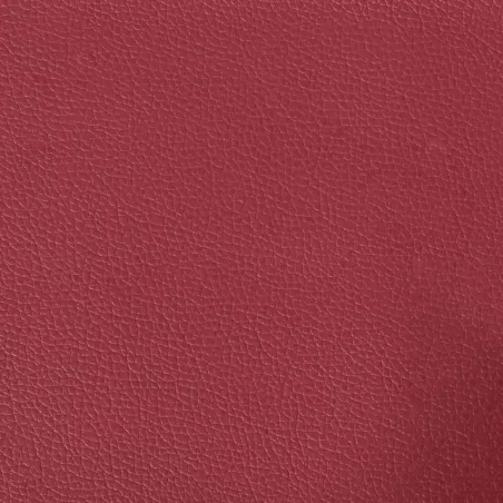 Fauteuil avec repose-pied Rouge bordeaux 60 cm Similicuir