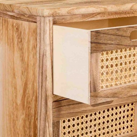 Ladenkast Alexandra House Living Riet Paulownia hout 29 x 75 x 35 cm