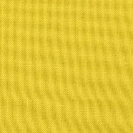 Canapé à 3 places avec repose-pieds Jaune clair 180 cm Tissu