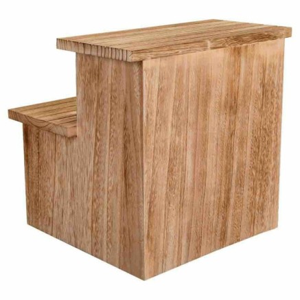 Kruk Alexandra House Living Paulownia hout 34 x 34 x 34 cm Trap 2
