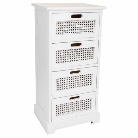 Ladenkast Alexandra House Living Wit Riet Paulownia hout Hout MDF 29 x