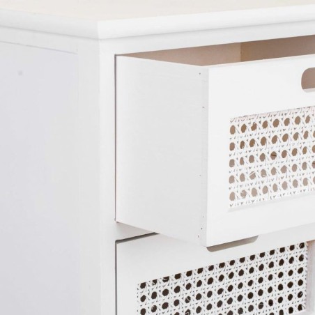 Ladenkast Alexandra House Living Wit Riet Paulownia hout Hout MDF 29 x