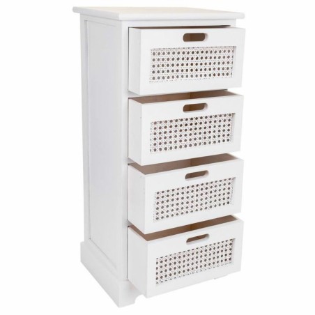 Ladenkast Alexandra House Living Wit Riet Paulownia hout Hout MDF 29 x