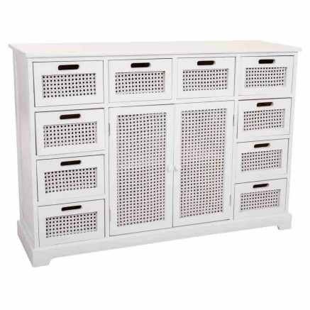 Buffet Alexandra House Living Blanc Bois de paulownia Bois MDF 33 x 78