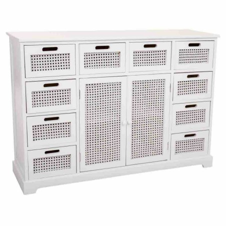 Buffet Alexandra House Living Blanc Bois de paulownia Bois MDF 33 x 78