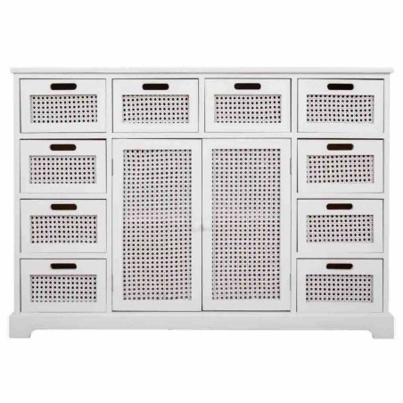 Aparador Alexandra House Living Blanco Madera de Paulonia Madera MDF 3