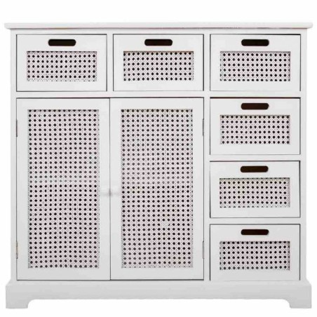 Dientafel Alexandra House Living Wit Paulownia hout Hout MDF 33 x 78 x