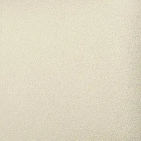 Canapé à 3 places avec repose-pieds Crème 180 cm Similicuir