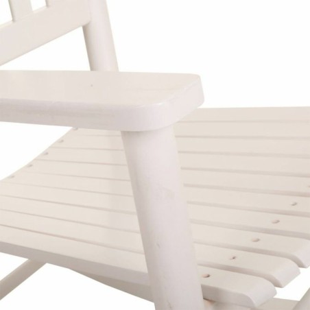 Sedia a Dondolo Alexandra House Living Bianco