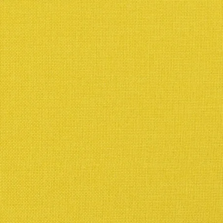 Canapé à 3 places avec repose-pieds Jaune clair 180 cm Tissu