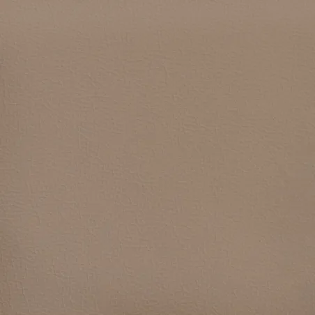 Fauteuil avec repose-pied Cappuccino 60 cm Similicuir