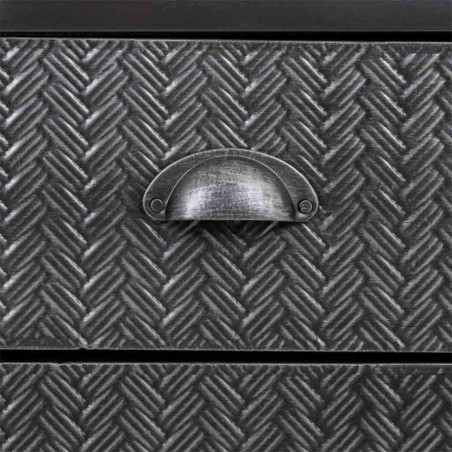 Credenza Alexandra House Living Marrone Grigio Legno Metallo 36 x 82 x