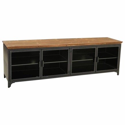 Multifunctionele ladekast Alexandra House Living Bruin Grijs Hout Meta