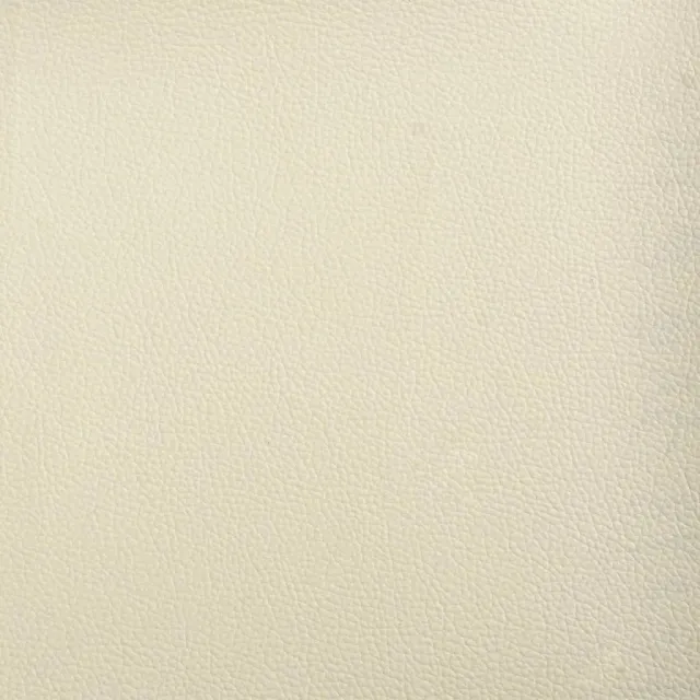 Fauteuil avec repose-pied Crème 60 cm Similicuir