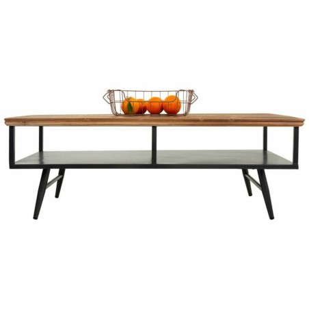 Mesa de Centro Alexandra House Living Marrón Gris Metal Madera de man