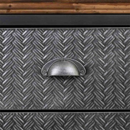 Anrichte Alexandra House Living Braun Grau Holz Metall 42 x 74 x 164 c