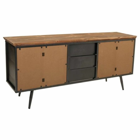 Aparador Alexandra House Living Marrón Gris Madera Metal 42 x 74 x 16
